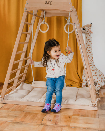 lunatoys wooden playset for home