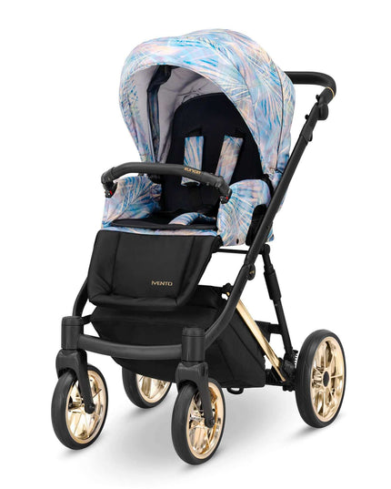 Kunert Ivento Stroller Color: Ivento Pastel Grass Frame Color: Golden Frame Combo: 2 IN 1 KIDZNBABY