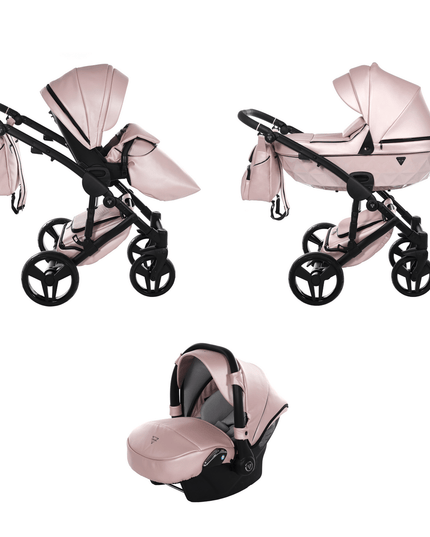 Junama Diamond S-Class Stroller Color: S-Class Pink Combo: 3 IN 1 (Includes Car Seat) KIDZNBABY