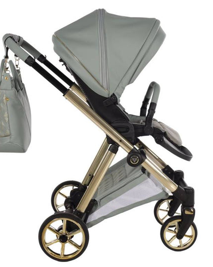 stylish baby stroller green