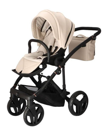 Junama stroller eco‑leather accents