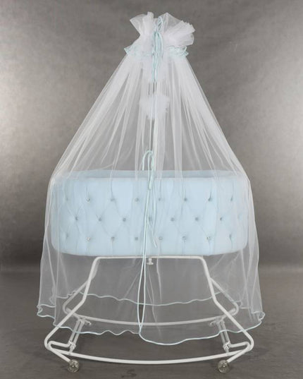 Junama Glamour Cradle Gray contemporary nursery design
