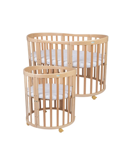 oval playpen crib option