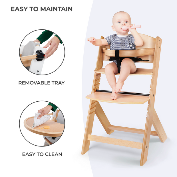 Kinderkraft ENOCK High Chair with easy cleaning features.
