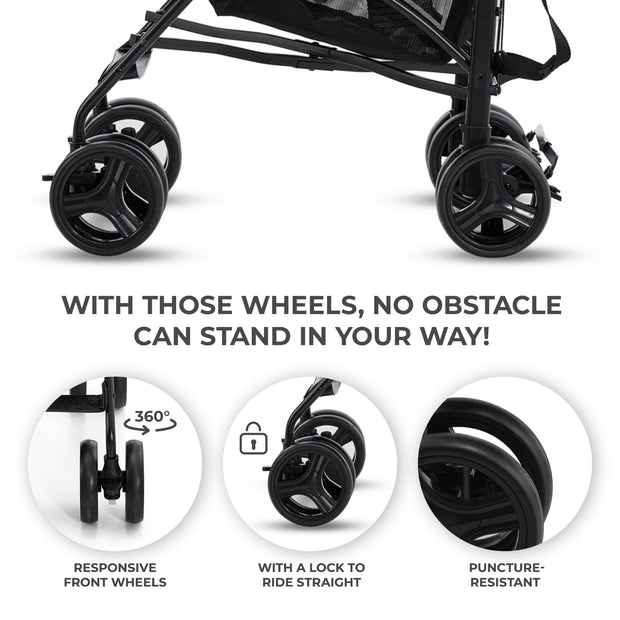 Wheels of Kinderkraft Stroller TIK