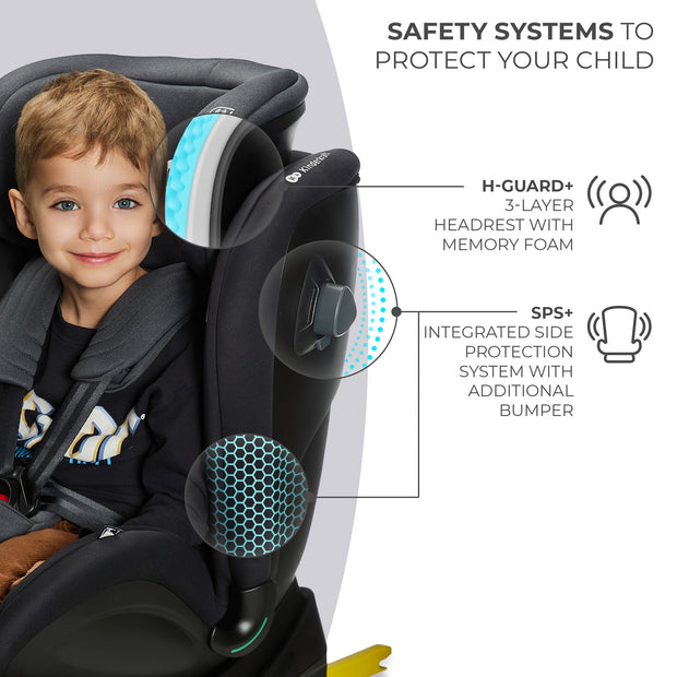 Kinderkraft Car Seat XRIDER with H-Guard+ and SPS+ safety systems