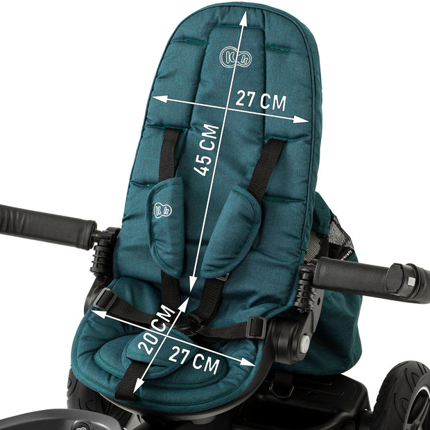 Kinderkraft Tricycle EASYTWIST seat dimensions for comfort