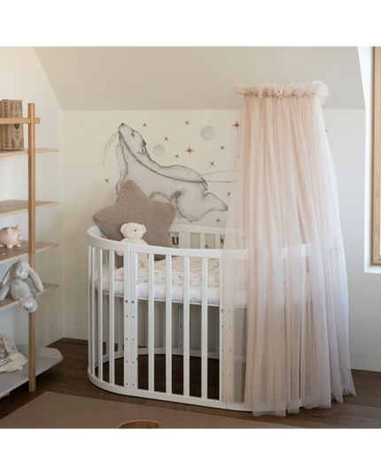 rounded oval edges crib