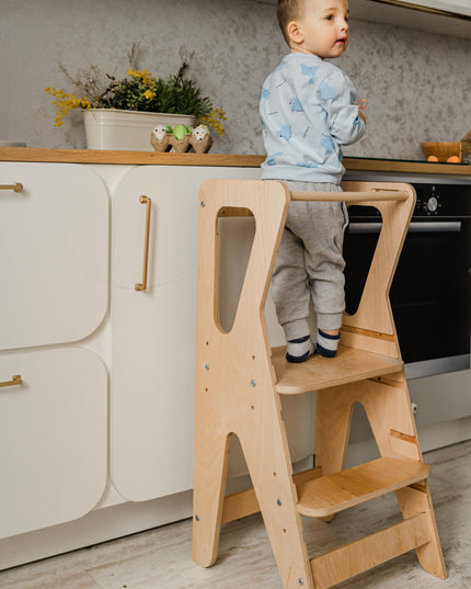 Montessori kitchen tower for toddlers