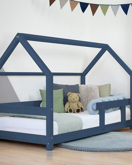 Eco‑friendly wooden house bed for kids with rounded edges