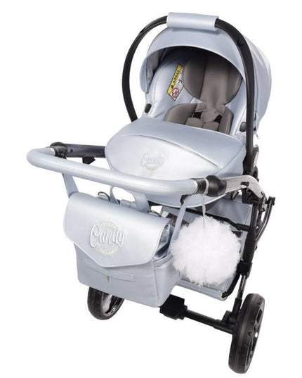 stroller with protective hood