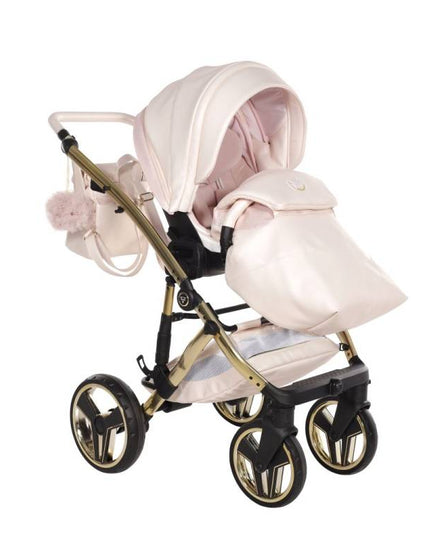 stroller with bold embroidery