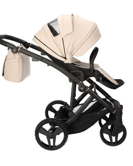 Shock‑absorbing stroller suspension
