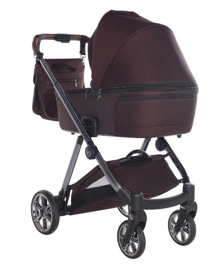 stroller with eco leather and accessories