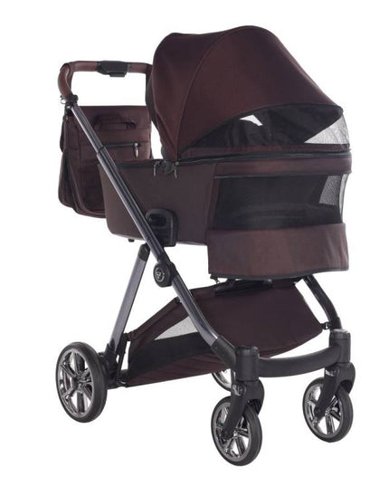 stroller with waterproof hood and basket