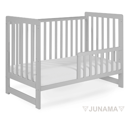 Beech wood gray baby crib frame