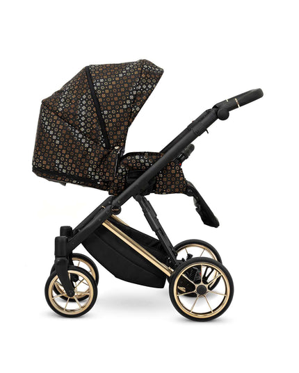 Kunert Ivento Stroller Color: Ivento Black Style Frame Color: Golden Frame Combo: 2 IN 1 KIDZNBABY