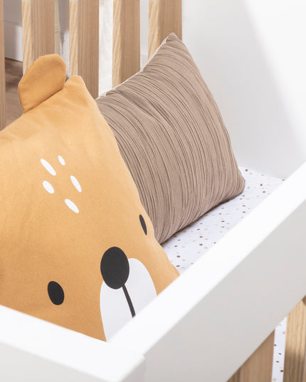 ikid durable MDF baby cot white finish