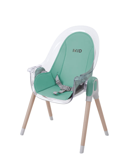 beige baby high chair with recline