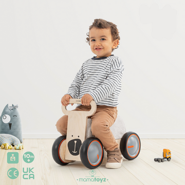 Soft sponge seat toddler ride‑on toy