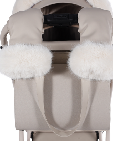 Eco leather stroller handle finish