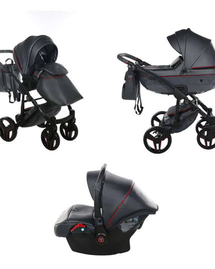 Junama Diamond S-Class Stroller Color: S-Class Graphite Combo: 3 IN 1 (Includes Car Seat) KIDZNBABY