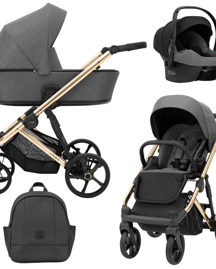 Kunert ARIZO Stroller Graphite Golden Frame