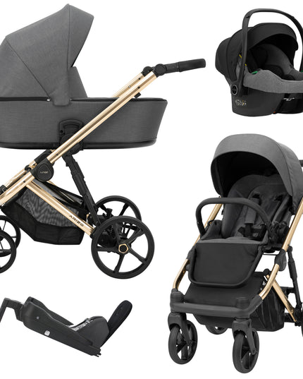 Kunert ARIZO Stroller Graphite Golden Frame