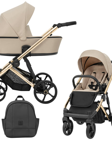 Kunert ARIZO Stroller Cream Golden Frame