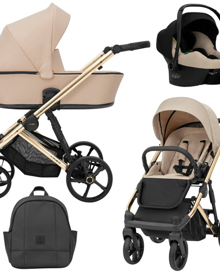 Kunert ARIZO Stroller Cream Golden Frame