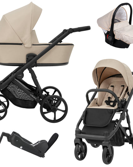 Kunert ARIZO Stroller Cream with Black Frame