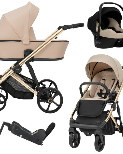 Kunert ARIZO Stroller Cream with Black Frame