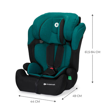 Dimensions of Kinderkraft Car Seat COMFORT UP in Green