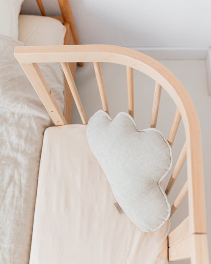 crib with protective barriers