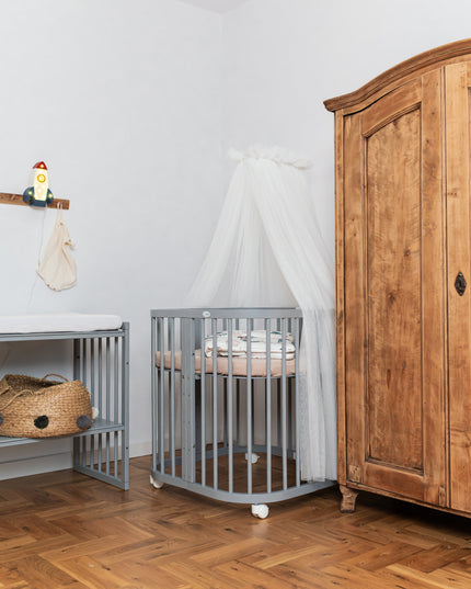Waldin 7 in 1 Baby Crib with Mattress - Gray Reviews