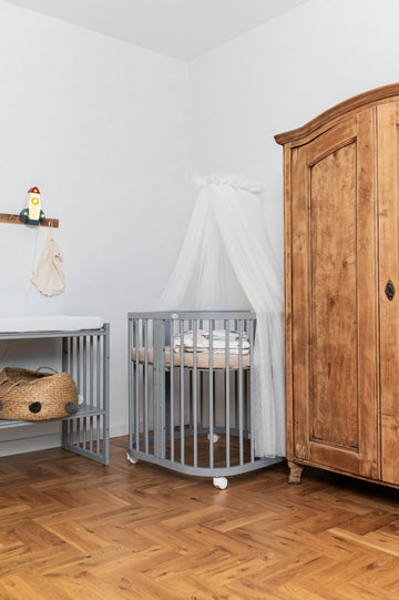 Waldin 7 in 1 Baby Crib with Mattress - Gray Reviews