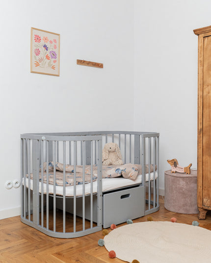 rounded edge crib