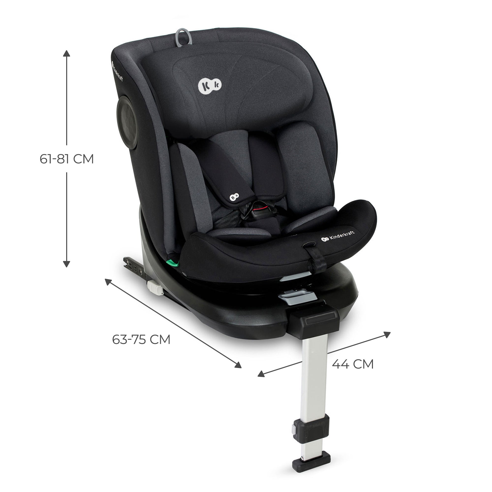 Kinderkraft Car Seat I-360: 0-12 Years, H-Guard, SPS+ ISOFIX – KIDZNBABY