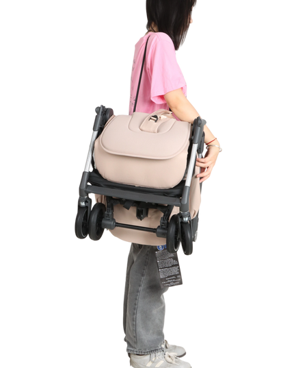 Stroller backrest height support