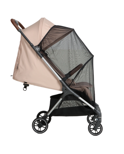 Stroller with rain cover
