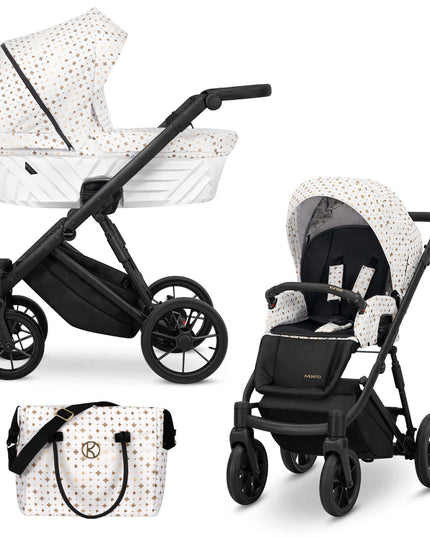 Kunert Ivento Stroller Color: Ivento White Style Frame Color: Black Frame Combo: 2 IN 1 KIDZNBABY