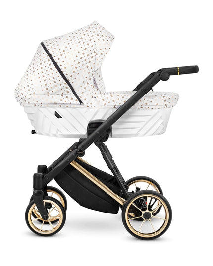 Kunert Ivento Stroller Color: Ivento White Style Frame Color: Golden Frame Combo: 2 IN 1 KIDZNBABY