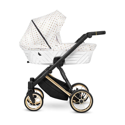 Kunert Ivento Stroller Color: Ivento White Style Frame Color: Golden Frame Combo: 2 IN 1 KIDZNBABY