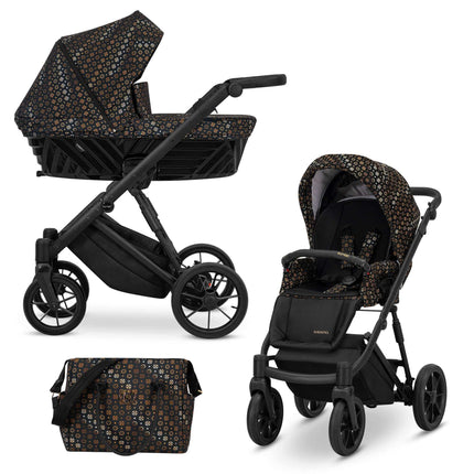 Kunert Ivento Stroller Color: Ivento Black Style, Ivento White Style, Ivento Smoky Pink, Ivento Pastel Grass, Ivento Delicate Flowers, Ivento Colors Impresion, Ivento Eco Dove Grey, Ivento Eco Black Pearl, Ivento Eco White Pearl, Ivento Deep Graphite, Ive