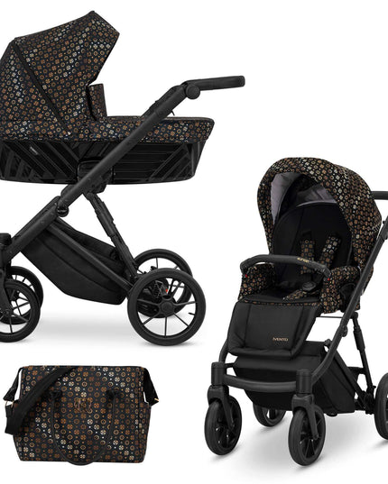 Kunert Ivento Stroller Color: Ivento Black Style, Ivento White Style, Ivento Smoky Pink, Ivento Pastel Grass, Ivento Delicate Flowers, Ivento Colors Impresion, Ivento Eco Dove Grey, Ivento Eco Black Pearl, Ivento Eco White Pearl, Ivento Deep Graphite, Ive