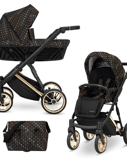 Kunert Ivento Stroller Color: Ivento Black Style Frame Color: Golden Frame Combo: 2 IN 1 KIDZNBABY