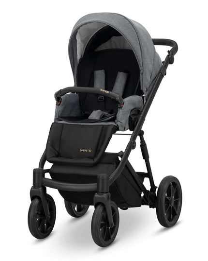 Kunert Ivento Stroller Color: Ivento Deep Graphite Frame Color: Black Frame Combo: 2 IN 1 KIDZNBABY