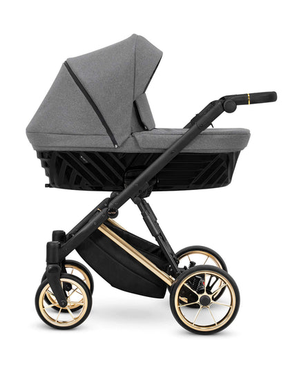 Kunert Ivento Stroller Color: Ivento Deep Graphite Frame Color: Golden Frame Combo: 2 IN 1 KIDZNBABY