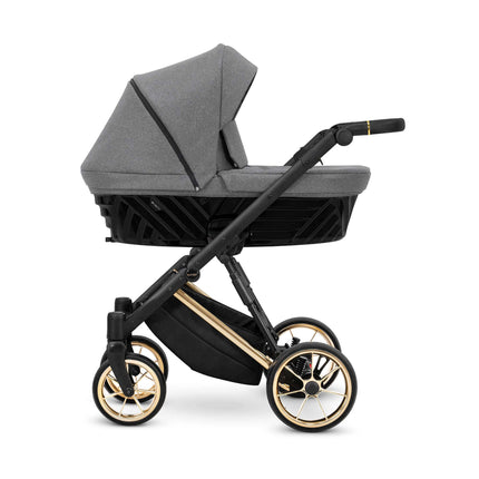 Kunert Ivento Stroller Color: Ivento Deep Graphite Frame Color: Golden Frame Combo: 2 IN 1 KIDZNBABY