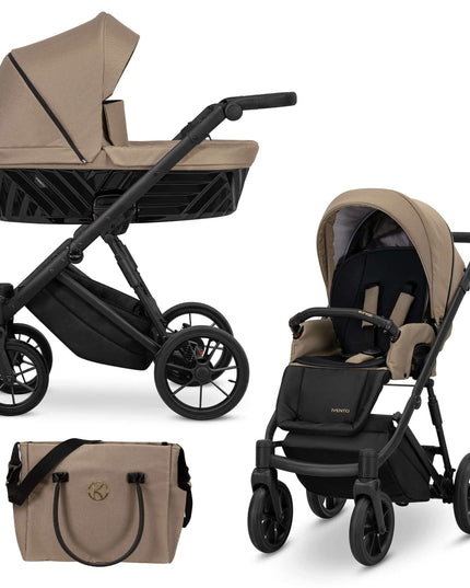 Kunert Ivento Stroller Color: Ivento Caramel Macchiato Frame Color: Black Frame Combo: 2 IN 1 KIDZNBABY